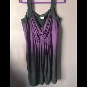 Ombré purple to black dress.